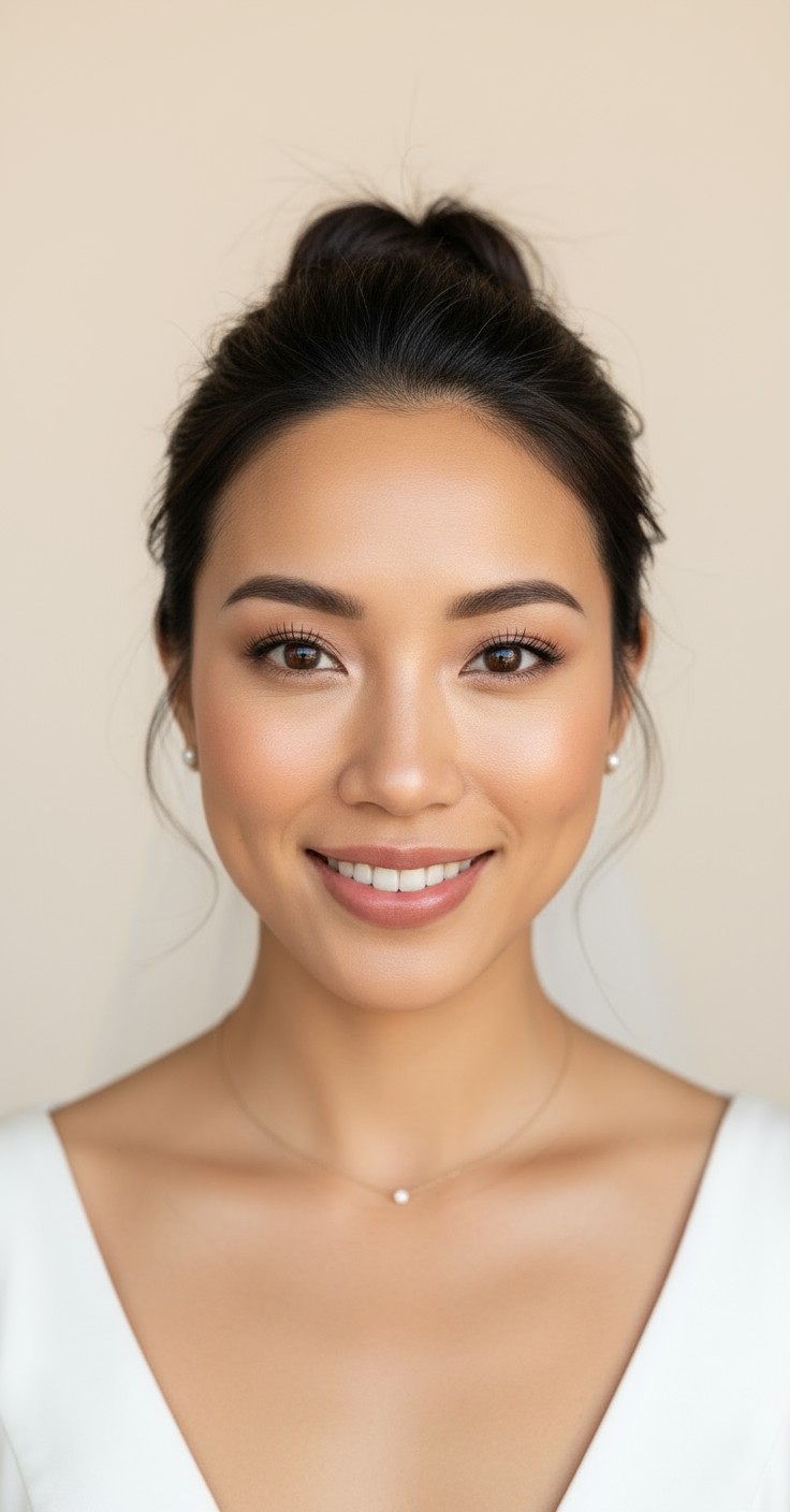 After Messy Bridal Bun